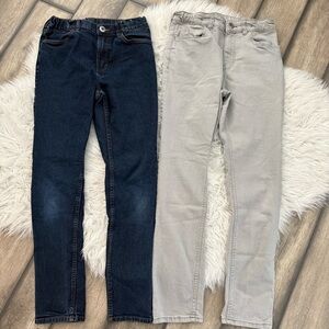 Boys Size 16 Skinny Fit Blue and Gray Jeans